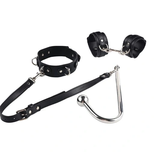 5334 Anal Cuffs Collar Hook and with Beaded Elegant 1210